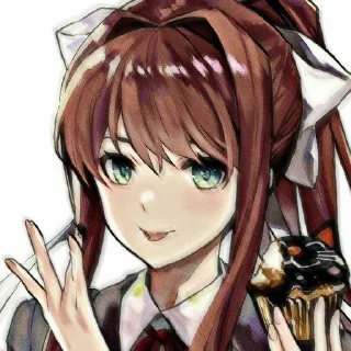 🎀 emoji MONIKA🎀@stikeriotgogolya Telegram sticker 5 of 75