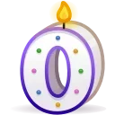 0️⃣ emoji Birthday Collection @xkysluv Telegram sticker 1 of 60