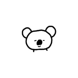 🐨 emoji 🖤 Telegram sticker 4 of 14