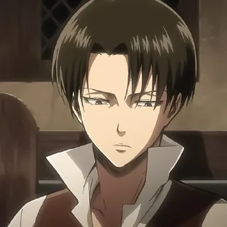 🍷 emoji 🩸Levi Ackerman.#baby Telegram sticker 14 of 47