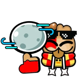 🌜 emoji Батончик Telegram sticker 22 of 59