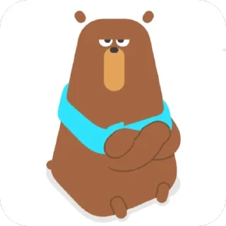 🐻 emoji duolingo 🦉 Telegram sticker 7 of 22