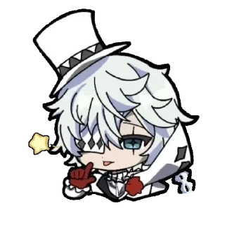 🤍 emoji «Фандом BSD» stickers Telegram sticker 5 of 18