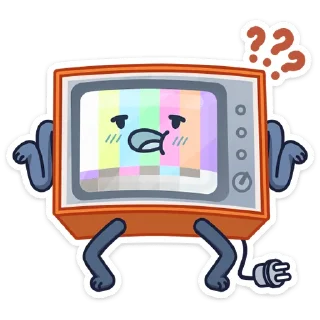 ❓ emoji Ламповый телевизор @TgSticker Telegram sticker 8 of 48