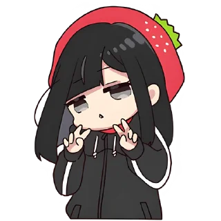 ✌️ emoji Юрудура-тян 3 @Nyasticks Telegram sticker 24 of 41