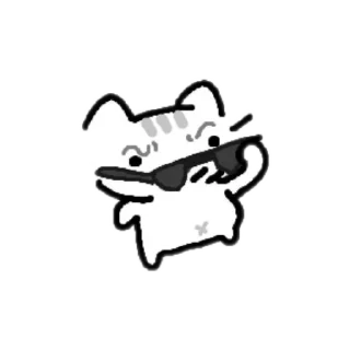 😎 emoji Милые котики Telegram sticker 14 of 18