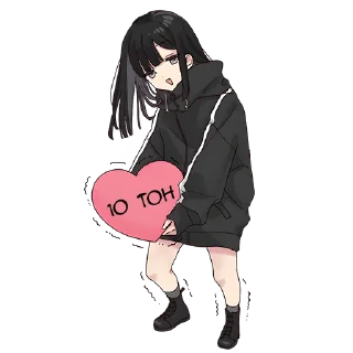❤️ emoji Юрудура-тян [BIG] @Nyasticks Telegram sticker 12 of 41