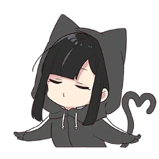 😌 emoji Юрудура-тян ч.5 @nyasticks Telegram sticker 22 of 41