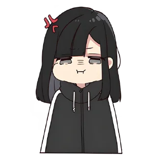 😠 emoji Юрудура-тян @Nyasticks Telegram sticker 13 of 41