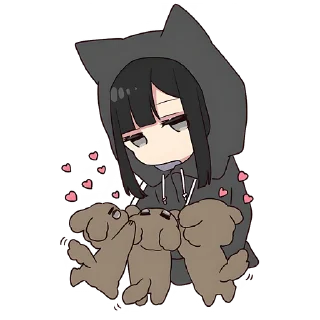 🥰 emoji Юрудура-тян (BIG) @nyasticks Telegram sticker 12 of 41