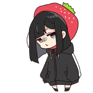 🤨 emoji Юрудура-тян ч.3 @nyasticks Telegram sticker 15 of 41