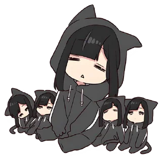 😪 emoji Юрудура-тян (BIG) @nyasticks Telegram sticker 21 of 41