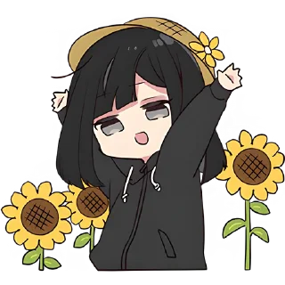 🌻 emoji Юрудура-тян 4 @Nyasticks Telegram sticker 7 of 41