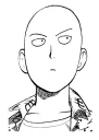 😒 emoji Onepunchman Telegram sticker 11 of 68