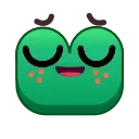 😌 emoji Frog Emoji 🐸 @xkysluv Telegram sticker 12 of 105