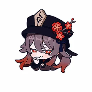 🤭 emoji Ху Тао Telegram sticker 22 of 35