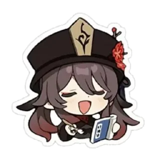 🤓 emoji Ху тао Telegram sticker 5 of 14