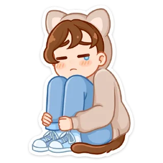 😢 emoji Пичи и Шоко (@TgSticker) Telegram sticker 14 of 48