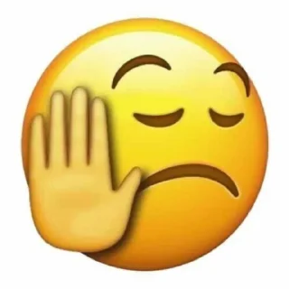 😐 emoji 😙 Telegram sticker 19 of 80