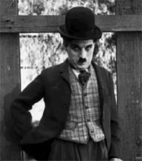 🩶 emoji 🩶 Charlie Chaplin | GIF | Telegram sticker 10 of 85