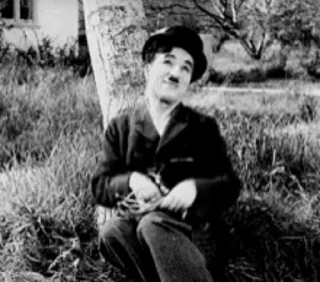 🩶 emoji 🩶 Charlie Chaplin | GIF | Telegram sticker 6 of 85