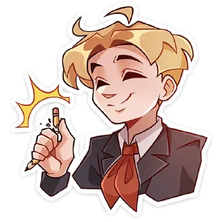 ☺️ emoji Школьник Владик :: @stickroom Telegram sticker 22 of 48