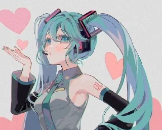 🌟 emoji HatsuneMiku Telegram sticker 23 of 53
