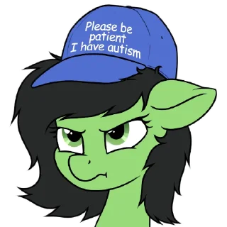 Sticker from anon pony by @mlpstickers