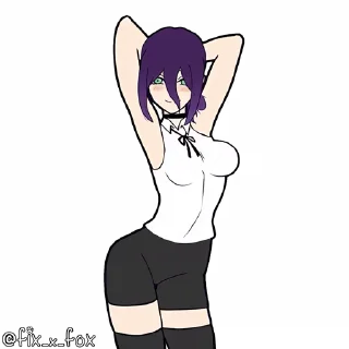 🎉 emoji Chainsaw Man Mixed @FixFox Telegram sticker 7 of 44