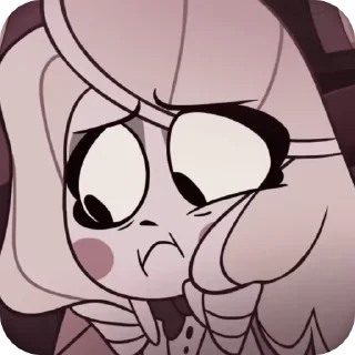 😰 emoji БОЛЬШЕ ⇨ @CLOOBHUB ОТЕЛЬ ХАЗБИН HAZBIN HOTEL ТГ TG Telegram sticker 18 of 53