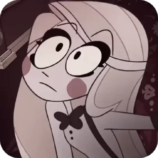 😳 emoji БОЛЬШЕ ⇨ @CLOOBHUB ОТЕЛЬ ХАЗБИН HAZBIN HOTEL ТГ TG Telegram sticker 14 of 53
