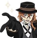 😏 emoji Bungou Stray Dogs Telegram sticker 13 of 80