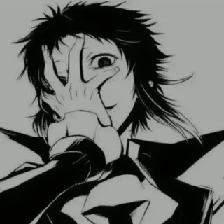 ♠ emoji Акутагава. Telegram sticker 7 of 114