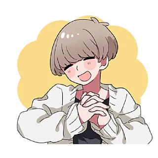 ☺ emoji Тёмный и Светлый Кун 2 @nyasticks Telegram sticker 22 of 41