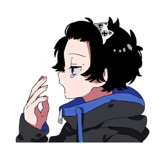 🤨 emoji Тёмный и Светлый Кун 2 @nyasticks Telegram sticker 21 of 41