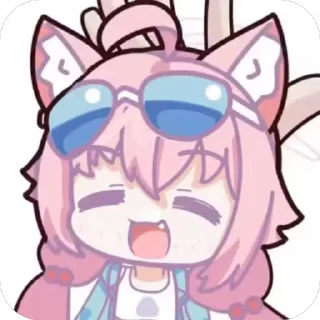 🫳 emoji Blue archive❤️ Telegram sticker 16 of 119
