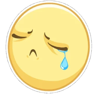 😥 emoji Смайлы [TG] - @MKSCHM Telegram sticker 10 of 32