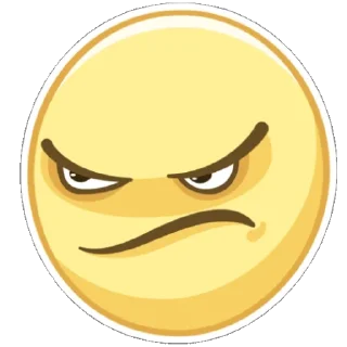😠 emoji Смайлы [TG] - @MKSCHM Telegram sticker 14 of 32