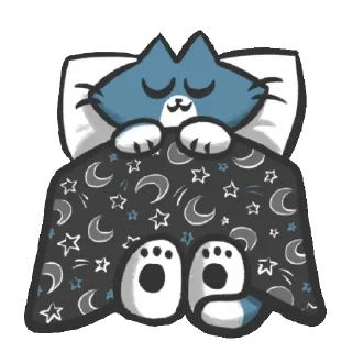 😴 emoji Bandit the cat Telegram sticker 8 of 24