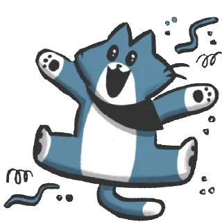 🥳 emoji Bandit the cat Telegram sticker 14 of 24