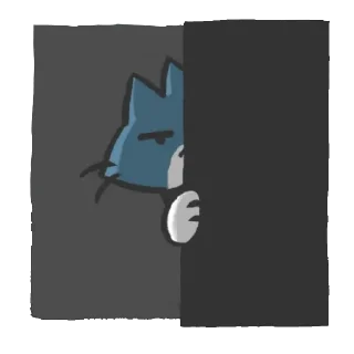 😠 emoji Bandit the cat Telegram sticker 12 of 24
