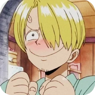 😊 emoji Санджи Telegram sticker 17 of 30