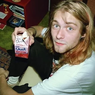 🎸 emoji 🎸Kurt Cobain Supermacy 🎸 Telegram sticker 6 of 56