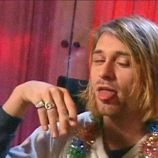 🎸 emoji 🎸Kurt Cobain Supermacy 🎸 Telegram sticker 8 of 56