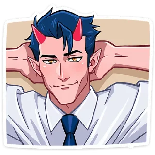 😏 emoji @stickersvvk Адская парочка Telegram sticker 15 of 49