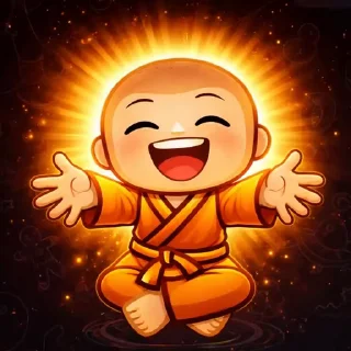 🤗 emoji Monk Drema Telegram sticker 13 of 18