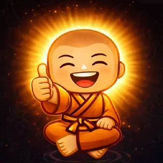 👍 emoji Monk Drema Telegram sticker 8 of 18