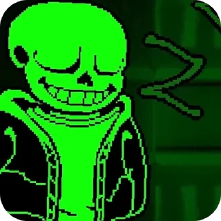 🟢 emoji Green!Sans @UndertaleDeltaruneStickersArts Telegram sticker 14 of 60