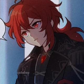 🟥 emoji Стикеры Дилюка Telegram sticker 23 of 64