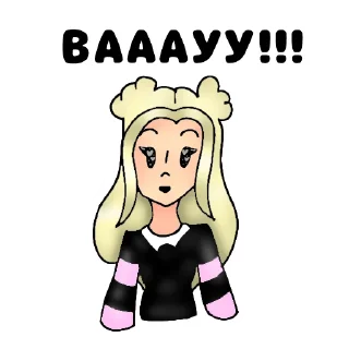 🤩 emoji ЮЛЯША ЛУЧШАЯ👑💖💖💖автор стикеров: •✨Ksyusha_Ket✨• Telegram sticker 6 of 13